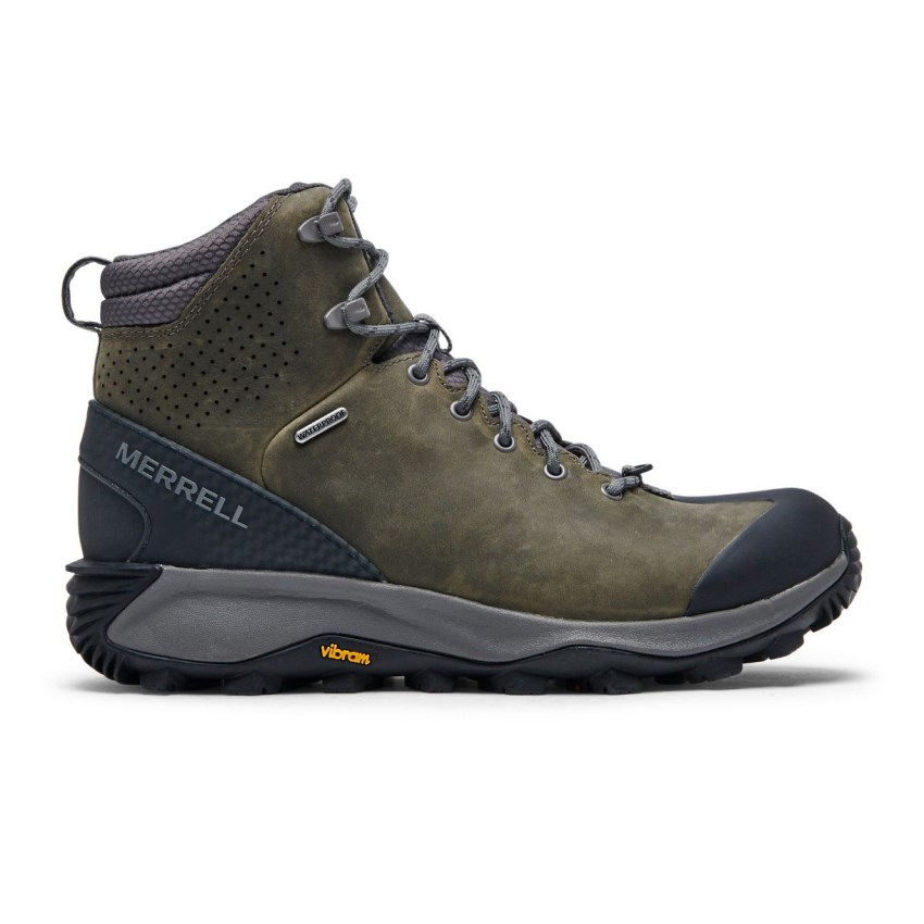 Bottes Merrell Thermo Glacier Mid Waterproof Vert Olive Homme | R.H.RNPW